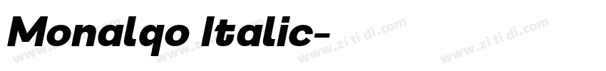 Monalqo Italic字体转换